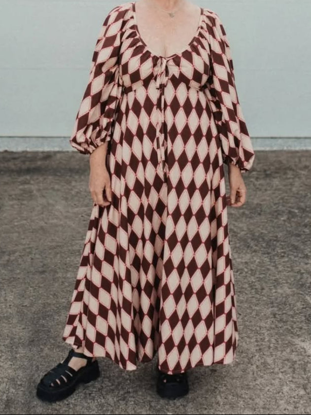 Sophie | Red and White Dress