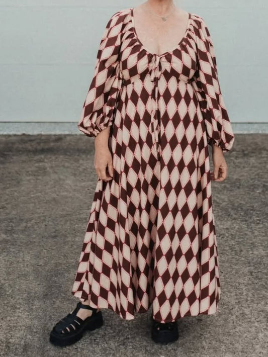 Sophie | Red and White Dress