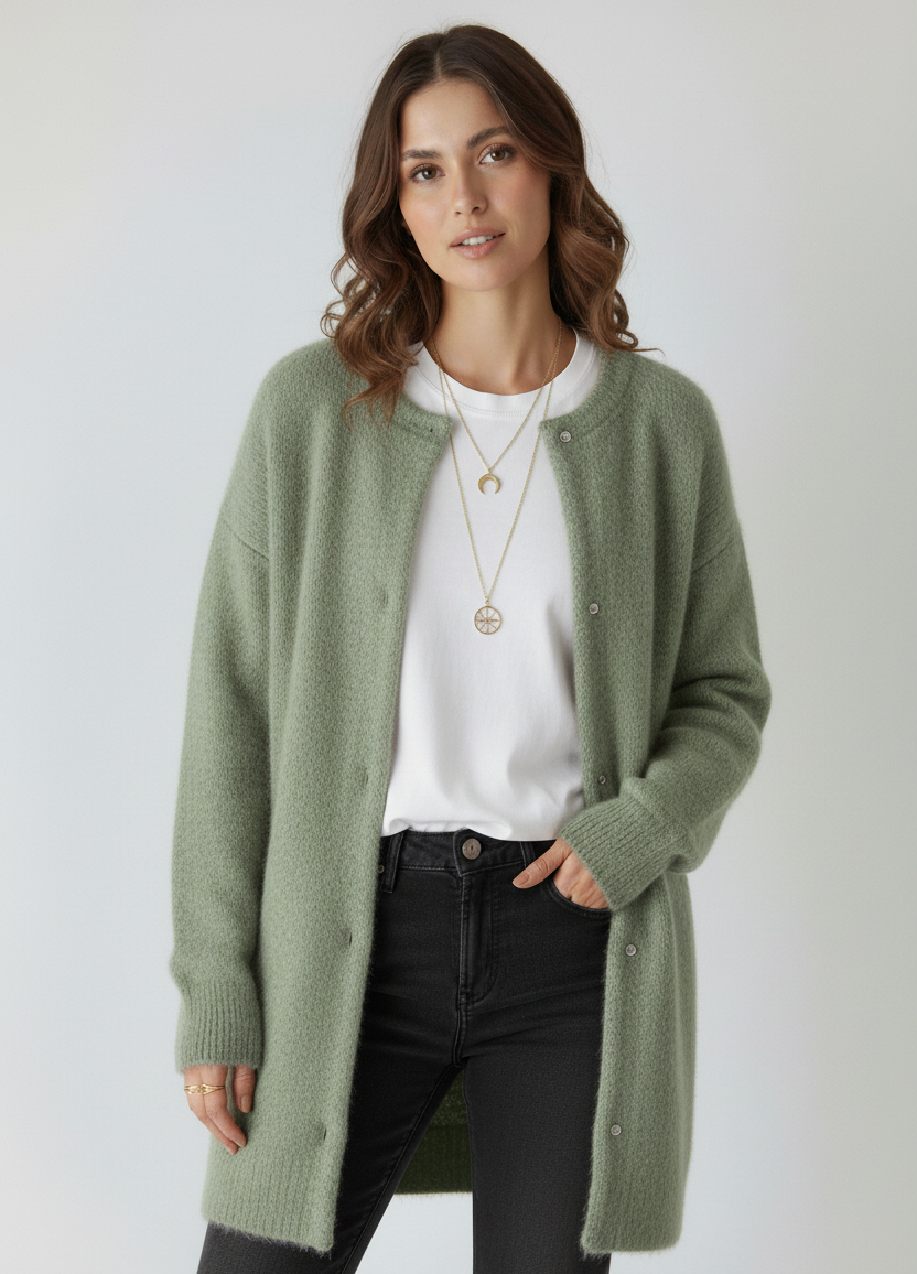 Arie | Elegant Refined Cardigan – Stylish Knitwear for Modern Comfort