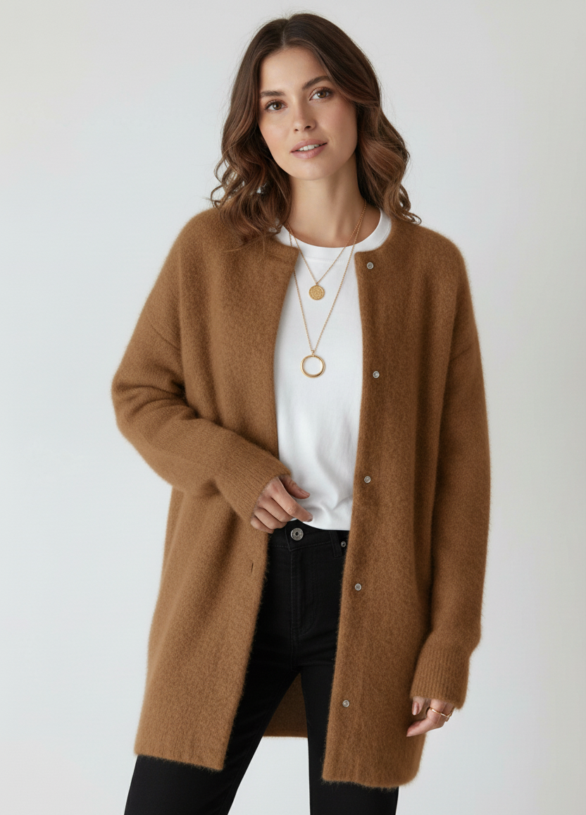 Arie | Elegant Refined Cardigan – Stylish Knitwear for Modern Comfort
