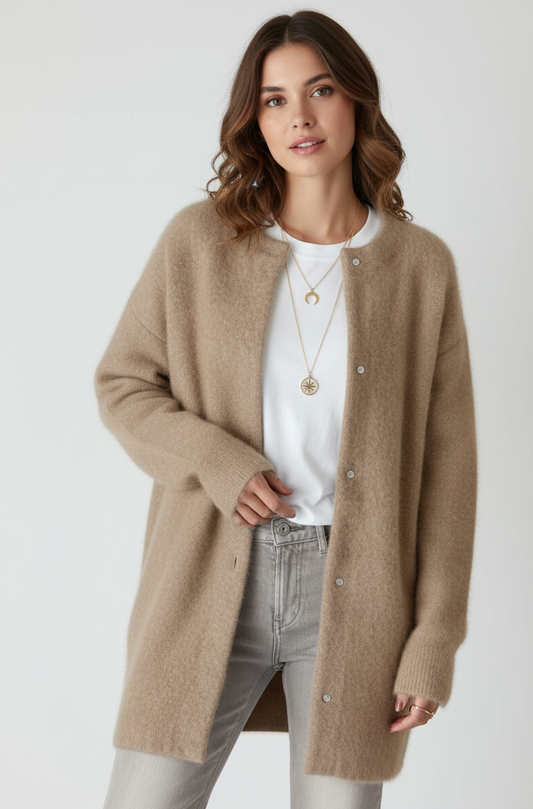 Arie | Elegant Refined Cardigan – Stylish Knitwear for Modern Comfort