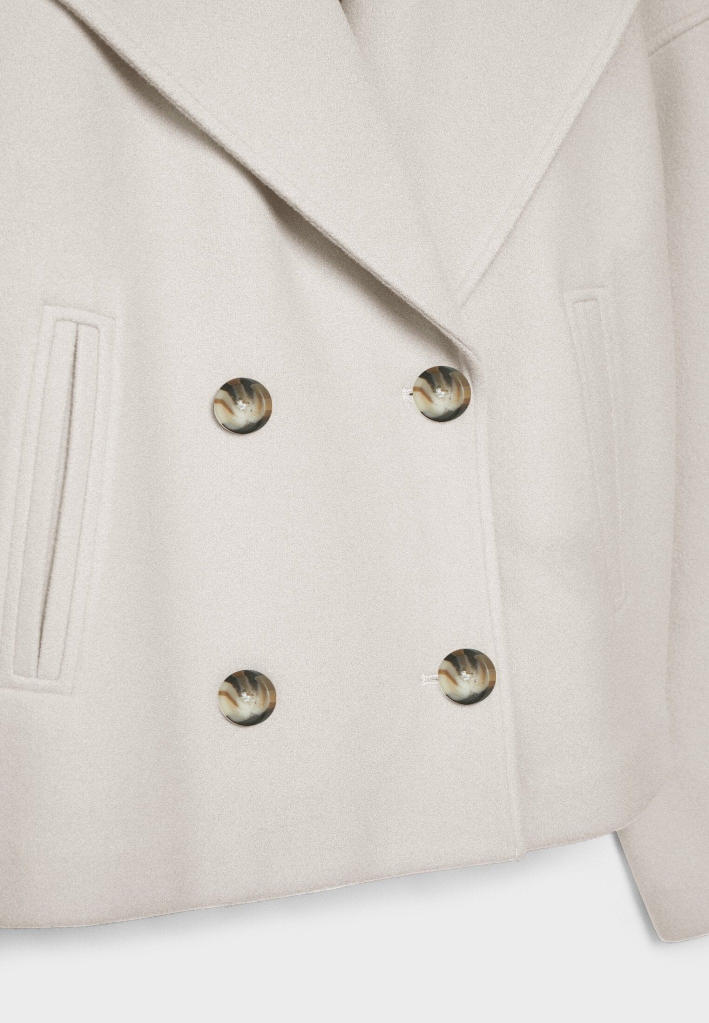 Marga | Women's Double-Breasted Short Jacket - Stylish Outerwear Elegant Fashion